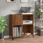 vidaXL Mueble discos madera contrachapada roble marrón 84,5x38x89 cm vidaXL Mueble discos madera contrachapada roble marrón 84,5x38x89 cm