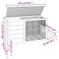 vidaXL Conejera de madera maciza de pino mocha 103x44x69,5 cm