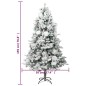vidaXL Árbol de Navidad con nieve, luces LED y piñas PVC y PE 195 cm vidaXL Árbol de Navidad con nieve, luces LED y piñas PVC y PE 195 cm