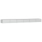 vidaXL Arriate de acero galvanizado plateado 600x80x45 cm vidaXL Arriate de acero galvanizado plateado 600x80x45 cm