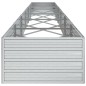 vidaXL Arriate de acero galvanizado plateado 600x80x45 cm vidaXL Arriate de acero galvanizado plateado 600x80x45 cm