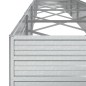 vidaXL Arriate de acero galvanizado plateado 600x80x45 cm vidaXL Arriate de acero galvanizado plateado 600x80x45 cm