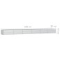 vidaXL Arriate de acero galvanizado plateado 600x80x45 cm vidaXL Arriate de acero galvanizado plateado 600x80x45 cm