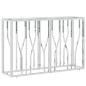 vidaXL Mesa consola acero inoxidable y vidrio 110x30x70 cm vidaXL Mesa consola acero inoxidable y vidrio 110x30x70 cm