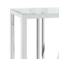 vidaXL Mesa consola acero inoxidable y vidrio 110x30x70 cm vidaXL Mesa consola acero inoxidable y vidrio 110x30x70 cm