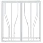 vidaXL Mesa consola acero inoxidable y vidrio 70x30x70 cm vidaXL Mesa consola acero inoxidable y vidrio 70x30x70 cm