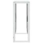 vidaXL Mesa consola acero inoxidable y vidrio 70x30x70 cm vidaXL Mesa consola acero inoxidable y vidrio 70x30x70 cm