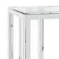 vidaXL Mesa consola acero inoxidable y vidrio 70x30x70 cm vidaXL Mesa consola acero inoxidable y vidrio 70x30x70 cm
