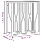 vidaXL Mesa consola acero inoxidable y vidrio 70x30x70 cm vidaXL Mesa consola acero inoxidable y vidrio 70x30x70 cm