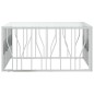vidaXL Mesa de centro acero inoxidable y vidrio 100x100x50 cm vidaXL Mesa de centro acero inoxidable y vidrio 100x100x50 cm