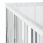 vidaXL Mesa de centro acero inoxidable y vidrio 100x100x50 cm vidaXL Mesa de centro acero inoxidable y vidrio 100x100x50 cm