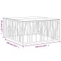 vidaXL Mesa de centro acero inoxidable y vidrio 100x100x50 cm vidaXL Mesa de centro acero inoxidable y vidrio 100x100x50 cm