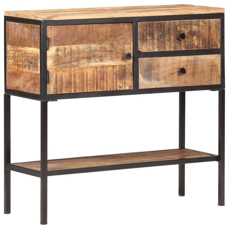 vidaXL Aparador de madera de mango rugosa 85x30x80 cm vidaXL Aparador de madera de mango rugosa 85x30x80 cm