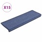 vidaXL Alfombras de peldaños de escalera 15 uds azul 65x21x4 cm vidaXL Alfombras de peldaños de escalera 15 uds azul 65x21x4 cm