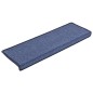 vidaXL Alfombras de peldaños de escalera 15 uds azul 65x21x4 cm vidaXL Alfombras de peldaños de escalera 15 uds azul 65x21x4 cm