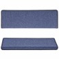 vidaXL Alfombras de peldaños de escalera 15 uds azul 65x21x4 cm vidaXL Alfombras de peldaños de escalera 15 uds azul 65x21x4 cm