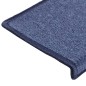 vidaXL Alfombras de peldaños de escalera 15 uds azul 65x21x4 cm vidaXL Alfombras de peldaños de escalera 15 uds azul 65x21x4 cm