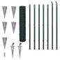 vidaXL Euro Valla de acero verde 10x1,7 m vidaXL Euro Valla de acero verde 10x1,7 m