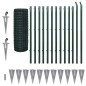 vidaXL Euro Valla de acero verde 25x1,2 m vidaXL Euro Valla de acero verde 25x1,2 m