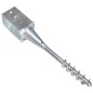 vidaXL Picas de tierra 2 uds acero galvanizado plateado 8x8x57 cm vidaXL Picas de tierra 2 uds acero galvanizado plateado 8x8x57 cm