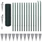 vidaXL Euro Valla de acero verde 25x1,7 m vidaXL Euro Valla de acero verde 25x1,7 m