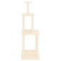 vidaXL Rascador para gatos con postes de sisal color crema 149 cm vidaXL Rascador para gatos con postes de sisal color crema 149 cm