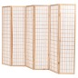vidaXL Biombo plegable con 6 paneles estilo japonés 240x170 cm natural vidaXL Biombo plegable con 6 paneles estilo japonés 240x170 cm natural