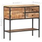 vidaXL Aparador de madera de mango rugosa 85x30x80 cm vidaXL Aparador de madera de mango rugosa 85x30x80 cm