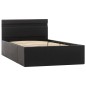 vidaXL Cama canapé hidráulica con LED cuero sintético negro 90x200cm vidaXL Cama canapé hidráulica con LED cuero sintético negro 90x200cm