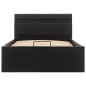 vidaXL Cama canapé hidráulica con LED cuero sintético negro 90x200cm vidaXL Cama canapé hidráulica con LED cuero sintético negro 90x200cm