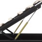 vidaXL Cama canapé hidráulica con LED cuero sintético negro 90x200cm vidaXL Cama canapé hidráulica con LED cuero sintético negro 90x200cm