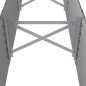 vidaXL Jardinera arriate acero recubrimiento polvo gris 224x40x36 cm vidaXL Jardinera arriate acero recubrimiento polvo gris 224x40x36 cm