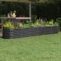 vidaXL Jardinera arriate acero recubierto polvo antracita 260x40x36 cm vidaXL Jardinera arriate acero recubierto polvo antracita 260x40x36 cm