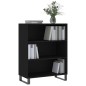 vidaXL Estantería madera de ingeniería negro 69,5x32,5x90 cm vidaXL Estantería madera de ingeniería negro 69,5x32,5x90 cm