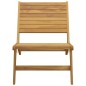 vidaXL Silla de jardín con reposapiés de madera maciza de teca vidaXL Silla de jardín con reposapiés de madera maciza de teca
