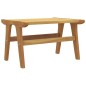 vidaXL Silla de jardín con reposapiés de madera maciza de teca vidaXL Silla de jardín con reposapiés de madera maciza de teca