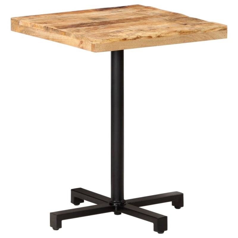 vidaXL Mesa de bistró cuadrada madera de mango rugosa 60x60x75 cm vidaXL Mesa de bistró cuadrada madera de mango rugosa 60x60x75 cm