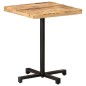 vidaXL Mesa de bistró cuadrada madera de mango rugosa 60x60x75 cm vidaXL Mesa de bistró cuadrada madera de mango rugosa 60x60x75 cm