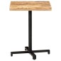 vidaXL Mesa de bistró cuadrada madera de mango rugosa 60x60x75 cm vidaXL Mesa de bistró cuadrada madera de mango rugosa 60x60x75 cm