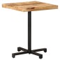 vidaXL Mesa de bistró cuadrada madera de mango rugosa 60x60x75 cm vidaXL Mesa de bistró cuadrada madera de mango rugosa 60x60x75 cm
