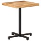 vidaXL Mesa de bistró cuadrada madera de mango rugosa 60x60x75 cm vidaXL Mesa de bistró cuadrada madera de mango rugosa 60x60x75 cm