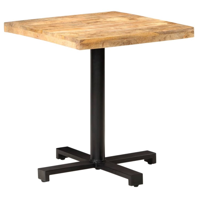 vidaXL Mesa de bistró cuadrada madera de mango rugosa 70x70x75 cm vidaXL Mesa de bistró cuadrada madera de mango rugosa 70x70x75 cm