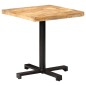 vidaXL Mesa de bistró cuadrada madera de mango rugosa 70x70x75 cm vidaXL Mesa de bistró cuadrada madera de mango rugosa 70x70x75 cm