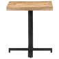 vidaXL Mesa de bistró cuadrada madera de mango rugosa 70x70x75 cm vidaXL Mesa de bistró cuadrada madera de mango rugosa 70x70x75 cm