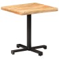 vidaXL Mesa de bistró cuadrada madera de mango rugosa 70x70x75 cm vidaXL Mesa de bistró cuadrada madera de mango rugosa 70x70x75 cm
