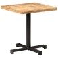 vidaXL Mesa de bistró cuadrada madera de mango rugosa 70x70x75 cm vidaXL Mesa de bistró cuadrada madera de mango rugosa 70x70x75 cm