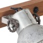 vidaXL Lámpara de pared industrial plateada 90x25 cm E27 vidaXL Lámpara de pared industrial plateada 90x25 cm E27