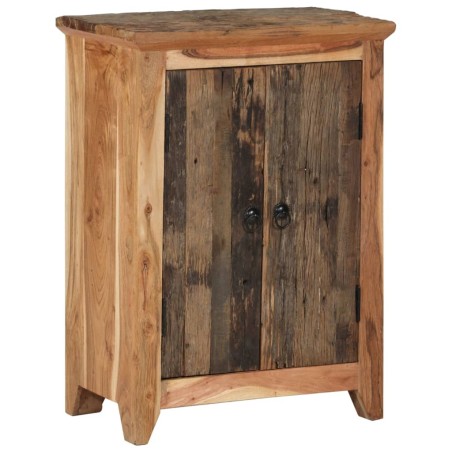 vidaXL Aparador madera maciza acacia y reciclada 55x33x75 cm