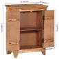 vidaXL Aparador madera maciza acacia y reciclada 55x33x75 cm vidaXL Aparador madera maciza acacia y reciclada 55x33x75 cm