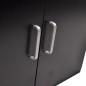 vidaXL Conjunto de mueble y lavabo 3 piezas negro vidaXL Conjunto de mueble y lavabo 3 piezas negro